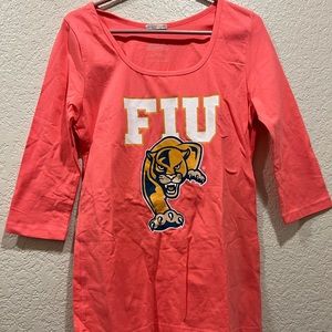 Women’s FIU Panther three quarter Long sleeve Shirt